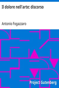 Cover of Il dolore nell'arte: discorso