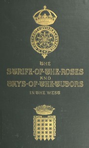 Cover of The Strife of the Roses and Days of the Tudors in the West