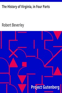 Cover of The History of Virginia, in Four Parts