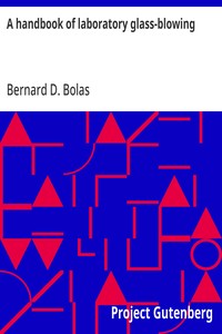 Cover of A handbook of laboratory glass-blowing