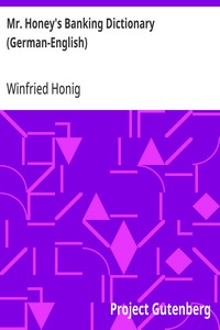 Cover of Mr. Honey's Banking Dictionary (German-English)
