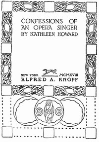 Cover of Confessions of an Opera Singer
