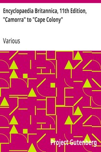 Cover of Encyclopaedia Britannica, 11th Edition, "Camorra" to "Cape Colony" Volume 5, Slice 2