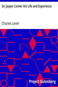 Cover of Sir Jasper Carew: His Life and Experience