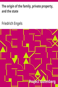 Cover of The origin of the family, private property, and the state