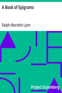 Cover of A Book of Epigrams