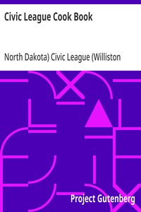 Cover of Civic League Cook Book