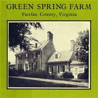 Cover of Green Spring Farm, Fairfax County, Virginia