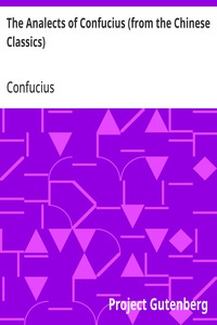 Cover of The Analects of Confucius (from the Chinese Classics)