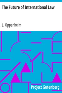 Cover of The Future of International Law