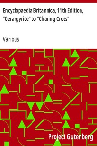 Cover of Encyclopaedia Britannica, 11th Edition, "Cerargyrite" to "Charing Cross" Volume 5, Slice 7