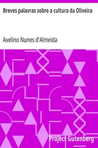 Cover of Breves palavras sobre a cultura da Oliveira