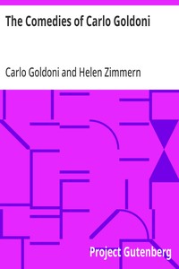 Cover of The Comedies of Carlo Goldoni edited with an introduction by Helen Zimmern