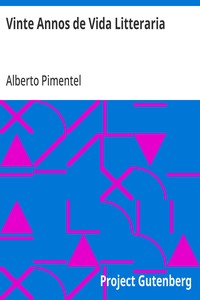 Cover of Vinte Annos de Vida Litteraria