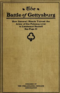 Cover of Reply of the Philadelphia Brigade Association to the Foolish and Absurd Narrative of Lieutenant Frank A. Haskell