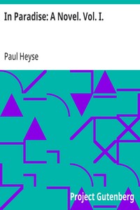 Cover of In Paradise: A Novel. Vol. I.