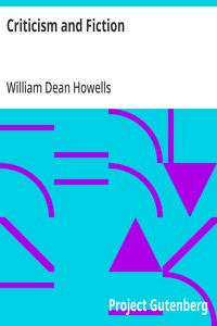 Cover of Criticism and Fiction