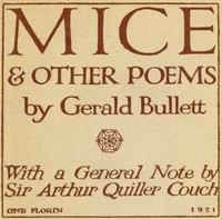 Cover of Mice & Other Poems