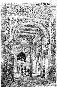 Cover of An Architect's Note-Book in Spain principally illustrating the domestic architecture of that country.