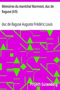 Cover of Mémoires du maréchal Marmont, duc de Raguse (5/9)