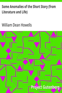 Cover of Some Anomalies of the Short Story (from Literature and Life)