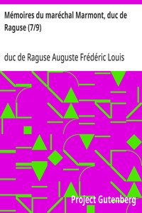 Cover of Mémoires du maréchal Marmont, duc de Raguse (7/9)