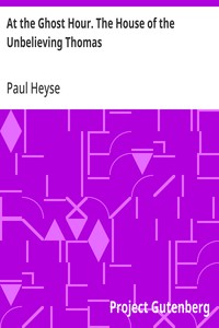 Cover of At the Ghost Hour. The House of the Unbelieving Thomas