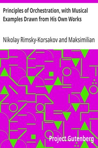 Cover of Principles of Orchestration, with Musical Examples Drawn from His Own Works