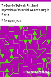 Cover of The Sword of Deborah: First-hand impressions of the British Women's Army in France