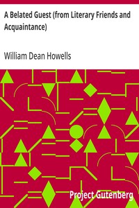 Cover of A Belated Guest (from Literary Friends and Acquaintance)