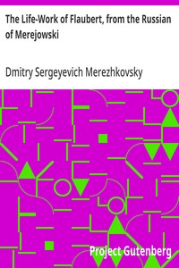 Cover of The Life-Work of Flaubert, from the Russian of Merejowski