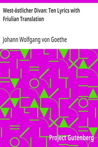 Cover of West-östlicher Divan: Ten Lyrics with Friulian Translation
