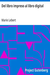Cover of Del libro impreso al libro digital