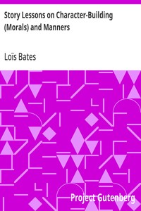 Cover of Story Lessons on Character-Building (Morals) and Manners