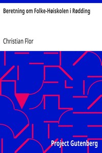 Cover of Beretning om Folke-Høiskolen i Rødding