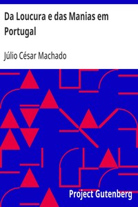 Cover of Da Loucura e das Manias em Portugal