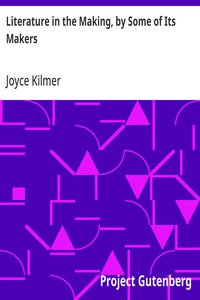 Cover of Literature in the Making, by Some of Its Makers