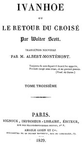 Cover of Ivanhoe (3/4) Le retour du croisé