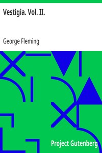 Cover of Vestigia. Vol. II.