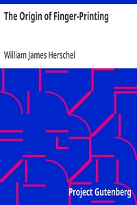 Cover of The Origin of Finger-Printing