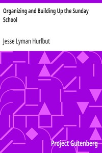 Cover of Organizing and Building Up the Sunday School Modern Sunday School Manuals