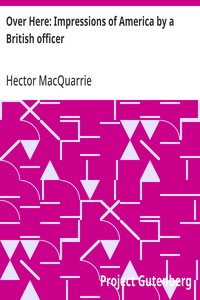 Cover of Over Here: Impressions of America by a British officer