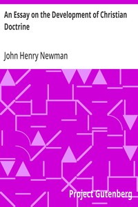 Cover of An Essay on the Development of Christian Doctrine