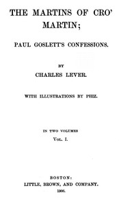 Cover of The Martins Of Cro' Martin, Vol. I (of II)