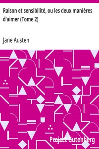 Cover of Raison et sensibilité, ou les deux manières d'aimer (Tome 2)