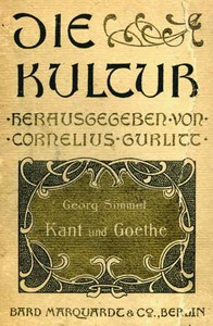 Cover of Kant und Goethe
