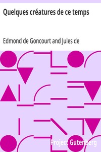 Cover of Quelques créatures de ce temps
