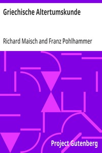 Cover of Griechische Altertumskunde