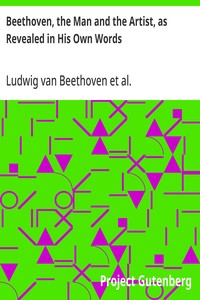 Cover of Beethoven, the Man and the Artist, as Revealed in His Own Words