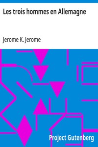 Cover of Les trois hommes en Allemagne